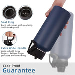 Load image into Gallery viewer, Volhoply 32 oz Insulated Water Bottles Bulk 8 Pack with Straw Lid &amp; Spout Lid,Stainless Steel Sports Water Bottle,Double Wall Vacuum Cups,Leak proof Wide Mouth Metal Flask for Travel(Eight Color,8)