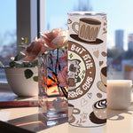 Load image into Gallery viewer, Funny Raccoon 20oz Stainless Steel Tumbler, Coffee Lovers Gifts, Straight Skinny Coffee Mug, Insulated Tumblers Cups Raccoon Gifts for Women Girls, Travel Water Bottle for Office Birthday Christmas