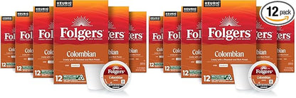Folgers Colombian Medium Roast Coffee, 72 Keurig K-Cup Pods (Pack of 2)