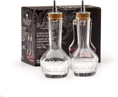 Barfly Bitters Bottle - M37189/M37191, Glass, 3 oz (90 ml), Set of 2