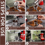 Load image into Gallery viewer, 51mm WDT Tool Espresso Accessories Kit,GdHaHSP Dosing Funnel and Puck Screen Set,Espresso Stirrer Distribution Tool,Espresso Whisk for espresso tools