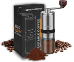Load image into Gallery viewer, Manual Coffee Grinder with 6 Adjustable Coarseness Settings, Hand Crank Coffee Mill with Ceramic Burr for Espresso Beans, French Press, Pour Over, Drip Coffee – Rustproof, Non-Dulling