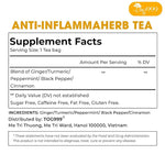 Load image into Gallery viewer, 20 Tea Bags - Anti-Inflammaherb Loose Leaf Tea, 100% Natural from Ginger, Turmeric, Peppermint, Black Pepper, Cinnamon. No Sugar, No Caffeine, No Gluten, Vegan