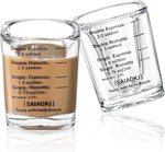 Load image into Gallery viewer, Shot Glasses Measuring Cup Set 2PACK Espresso Shot Glasses Liquid Heavy Glass 2oz/60ml(Black)