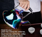 Load image into Gallery viewer, Whistling Tea Kettle Stainless Steel Stovetop Teakettle with Infuser Sturdy Teapot for Tea Coffee Fast Boiling Color Rainbow Mirror Finish 2 Liter / 2 Quart