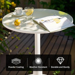 Load image into Gallery viewer, 41.3inch High Cocktail Table for Party Modern Tall Pub Table Industrial Snack Table in Home Office Rustic Metal Breakfast Table in Kitchen Dining Room