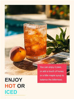 Load image into Gallery viewer, TeeLux Peach Ginger Black Tea, Mellow Black Tea with Spicy Ginger &amp; Peach Flavor, Caffeinated, 100 Count