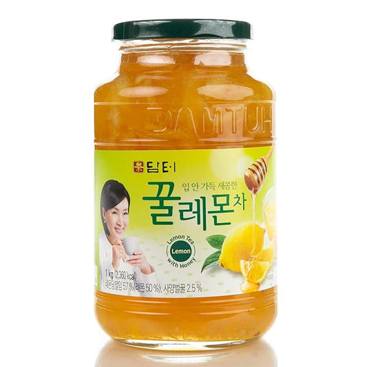 Damtuh Honey Lemon Tea 2.2lb (35.3 fl oz) – Traditional Korean Preserved Lemon with Honey, Refreshing Citrus Herbal Tea, Lemon Marmalade Preserve