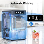 Load image into Gallery viewer, Nugget Ice Maker Countertop, 44 Lbs/24H Chewable Crunchable Ice Maker with 0.8 Gallon Side Water Tank, Ready in 5-10 Mins, Self-Cleaning Pellet Ice Machine Home, Kitchen, RV, Office