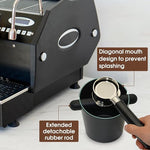 Load image into Gallery viewer, 5 inch Coffee Knock Box Espresso Knock Box with a longer detachable Knocking Rod Shock-Absorbent Durable Non-Slip Base Espresso Machine Accessories Espresso Dump Bin for Home/Office