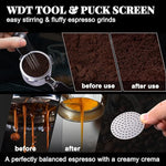 Load image into Gallery viewer, Espresso Accessories Kit 51mm, Coffee Tamper Set with Espresso Tamper, WDT Tool, Espresso Tamper Mat, Espresso Dosing Funnel, Puck Screen, Espresso Tools for 51mm Coffee Machine Accessories