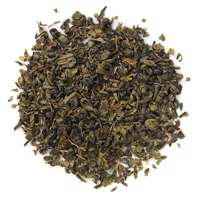 Positively Tea Company, Organic Spearmint Green, Green Tea, Loose Leaf, USDA Organic, 1 Pound Bag