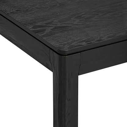 NTC Flow Modern Wooden Rectangle Coffee Table with Hidden Drawer – Waterproof & Heat Resistant, Burnt Black