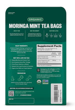 Load image into Gallery viewer, FGO Organic Moringa Mint Tea, 100 Count, Eco-Conscious Herbal Tea Bags, Resealable Bag, Caffeine Free, Packaging May Vary (Pack of 1)