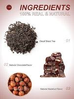 Load image into Gallery viewer, TeeLux Decaf Chocolate Hazelnut Black Tea, Decaffeinated Black Tea Flavored with Natural Chocolate &amp; Hazelnut, Smooth &amp; Full-Bodied, 100 Count