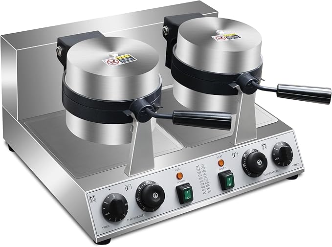 Ice Cream Burger Maker,double UFO Burger Maker,180°Rotating Ice Cream Filling Waffle Maker,Hamburger Waffle Maker Sandwich Press Non-stick Panini press waffle machine 2600W Gelato Panini Press machine