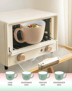 Load image into Gallery viewer, Ceramic Mugs 18oz,Large Ceramic Coffee for Men, Women, Dad, Mom, Modern Coffee Mugs With Handle For Cereal,Juice,Soup,Tea. (1Pack, lightgreen)