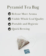 Load image into Gallery viewer, EZR Leaf Lemon Verbena Herbal Tea Caffeine-Free Decaf Relaxing Blend 20 Pyramid Tea Bags 1.4 Once with Rooibos, Lavender, Lemongrass