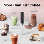 Load image into Gallery viewer, YARRAMATE Mini Powerful Milk Frother Wand, Fast Battery Operated Coffee Mixer, Handheld Drink stirrer, Electric whisk Foam Maker for Lattes, Cappuccino, Matcha, Hot Chocolate (Black)