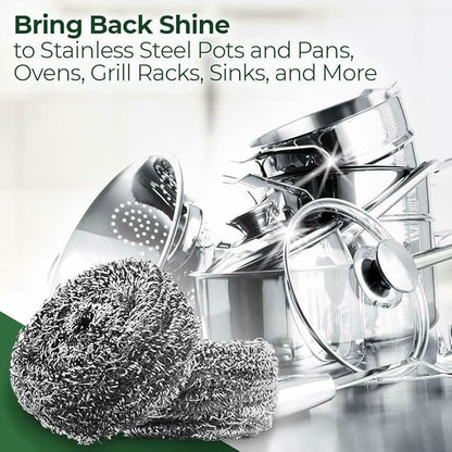 Stanley Home Products Degreaser Concentrate (32 fl. oz.) with Stainless Steel Kitchen & Kettle Cleaner Sponges – Removes Grease & Grime