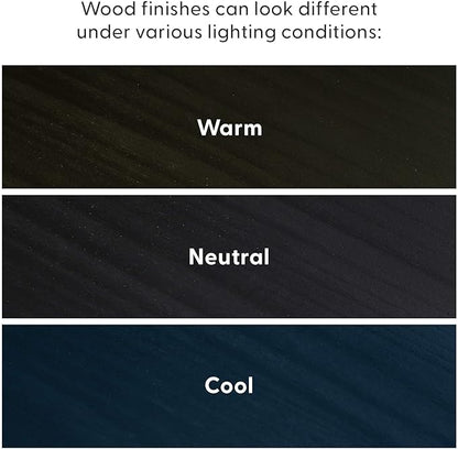 Plank+Beam Solid Wood Console Table, 46.25 Inch, Sofa Table, Narrow Entryway Table for Hallway, Behind The Couch, Living Room, Foyer, Easy Assembly, Black