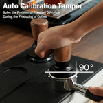 Load image into Gallery viewer, PUSEE 58mm Espresso Tamper,Calibrated Tamper with 30lbs Double Spring Loaded Tamper Walnut Wood Coffee Tamper for Barista Home,Titanium PVD Coating Base Tamper Espresso Tool Fits 58mm Portafilters