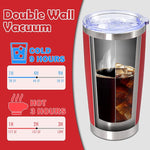 Load image into Gallery viewer, 20oz Tumbler Stainless Steel Tumbler Cup with Lid Vacuum Insulated Double Wall Travel Mug, Durable Powder Coated Travel Coffee Tumbler Mug for Hot &amp; Cold Drinks, Red,4 Pack