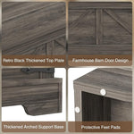 Load image into Gallery viewer, Coffee Table with Storage, 31.5" W Farmhouse Lift Top Wood Square Center Table with Charging Station, Rustic Cocktail Tables with Flip Top Lids for Living Room, Home Office, Grey