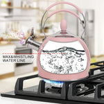 Load image into Gallery viewer, Whistling Tea Kettle Stainless Steel Teapot, Teakettle for Stovetop Induction Stove Top, Fast Boiling Heat Water Tea Pot 2.6 Quart