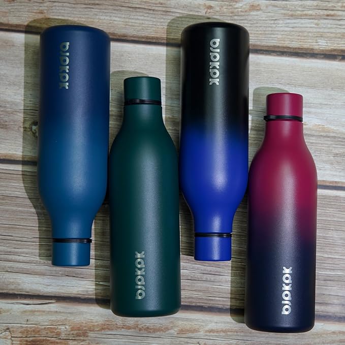 BJPKPK Insulated Water Bottles, 25 oz Stainless Steel Metal Water Bottle with Strap, BPA Free Leak Proof Jugs, Mugs, Flasks, Reusable Thermal Flasks for Sports & Travel, Army Green