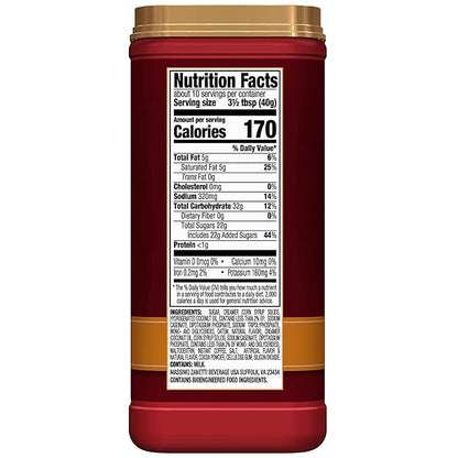 Hills Bros Instant Salted Caramel Cappuccino Mix, Easy to Use and Convenient, Enjoy Coffeehouse Flavor from Home, 14 Oz