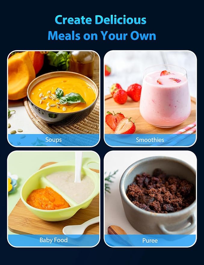 2025 New 1000W Handheld Immersion Blender Handheld – 25-Speed, Stainless Steel, Hand Blender, Corded Hand Mixer with Heavy-Duty Copper Brushless Motor & Gift Box