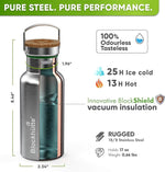 Load image into Gallery viewer, Blockhütte Vacuum Insulated Stainless Steel Water Bottle I 17 oz I Wide Mouth Metal Bottle for hot and cold drinks I BPA-Free I perfect for Travel, School I Kids, Adults, Water Canteen, Sports, flask