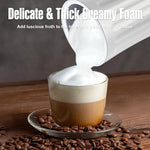 Load image into Gallery viewer, Milk Frother, 4-in-1 Electric Milk Frother and Steamer, Automatic Hot and Cold Foam Maker and Milk Warmer for Coffee, Latte, Cappuccino, Macchiato, Hot Chocolate(Pearl White)