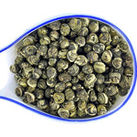 Load image into Gallery viewer, TIAN HU SHAN Jasmine Tea Jasmine Dragon Pearls Green Tea Loose Leaf 4oz (114g) Tin