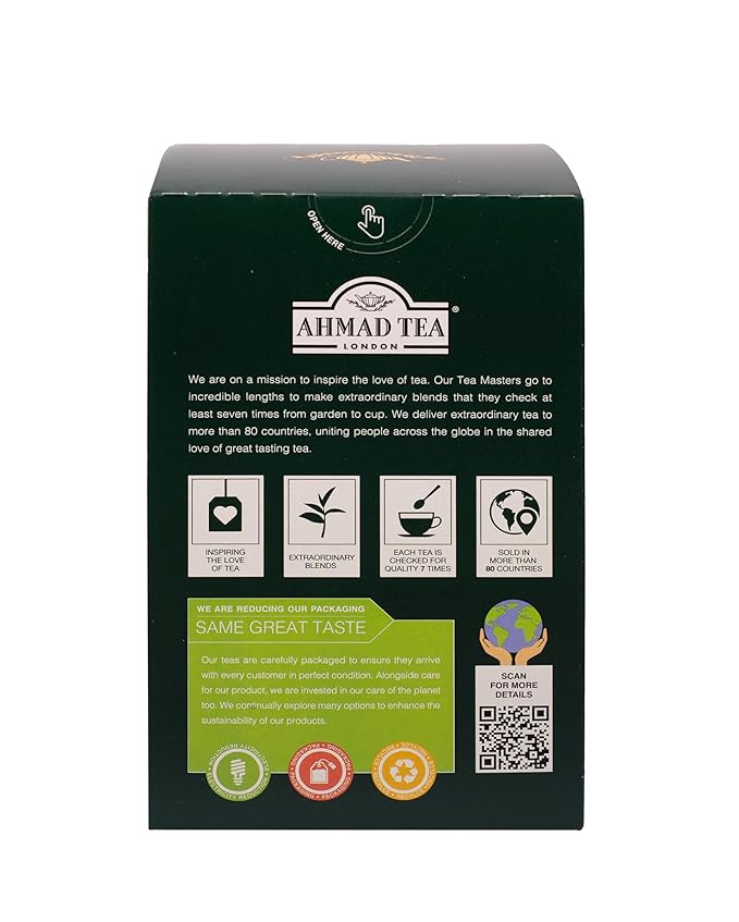 Ahmad Tea Black Tea, Cardamom Loose Leaf, 454g - Caffeinated & Sugar-Free