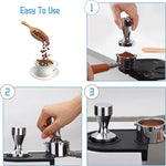 Load image into Gallery viewer, Coffee Tamper 49mm - Espresso Coffee Press with Silicone Tamper Mat for Home &amp; Café