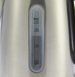 Load image into Gallery viewer, Amazon Basics Electric Stainless Steel Kettle for Tea and Coffee, BPA-Free, Fast Boiling, Auto Shut-Off, 1.8 Quarts, 1500W, Black and Silver