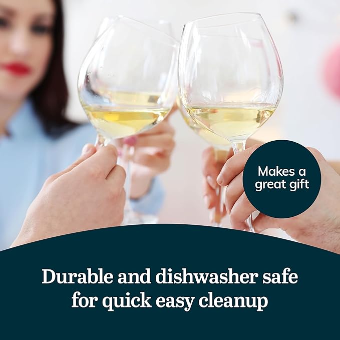 Libbey Vineyard Reserve Wine Glass Set of 12, Red and White Clear Wine Glasses, Merlot, Bordeaux, Chardonnay Gifts, Lead-Free Party Wine Glasses