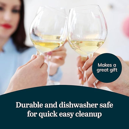 Libbey Vineyard Reserve Wine Glass Set of 12, Red and White Clear Wine Glasses, Merlot, Bordeaux, Chardonnay Gifts, Lead-Free Party Wine Glasses