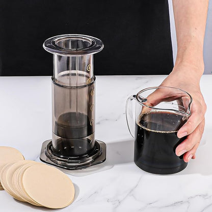 600pcs XL Replacement Coffee Filter Paper, Natural Round Coffee Filter Disposable Paper Filters Compatible with Aeropress Coffee Makers and Espresso-Style Coffee Maker