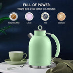 Load image into Gallery viewer, Electric Kettle ASCOT, Tea Kettle Hot Water Kettle Stainless Steel Kettle 1.5L 1500W Retro Tea Heater &amp; Boiling Water, Auto Shut-Off and Boil-Dry Protection (Matte Green)