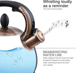 Load image into Gallery viewer, Tea Kettle -2.8 Quart Tea Kettles Stovetop Whistling Teapot Stainless Steel Tea Pots for Stove Top Whistle Tea Pot