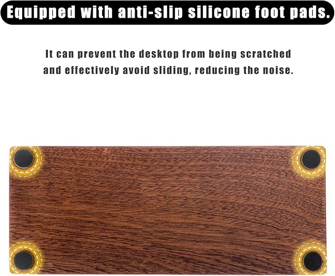 Solid Wood Espresso Tamping Station - Adjustable Height 51-58mm Coffee Tamper & Portafilter Holder, Non-Slip Multi-Functional Espresso Organizer for Coffee Accessories Storage，Portafilter Holder