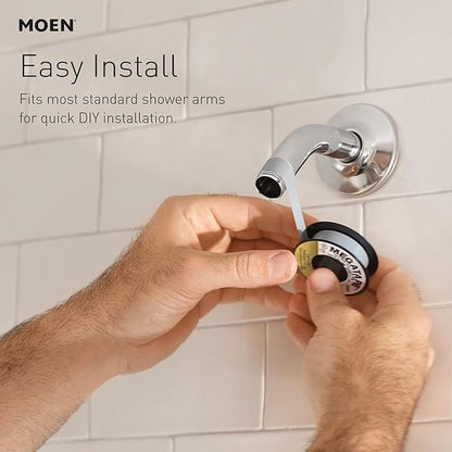 Moen Voss Oil Rubbed Bronze 6-Inch Single-Function Rainshower Showerhead with Immersion Technology, S6365ORB