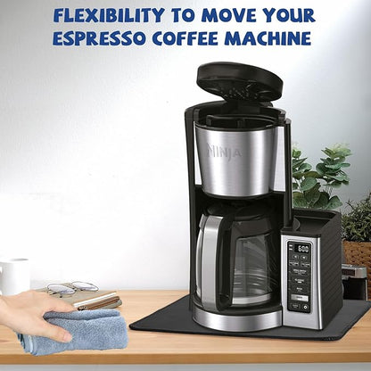 Sliding Pad for Ninja Drip Coffee Maker (13.77"×9.8")- Smooth Glide with Anti-Slip Base - Perfect Accessories Fit for Ninja 12 Cup Programmable Coffee Maker