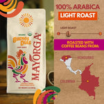 Load image into Gallery viewer, Mayorga Organic Coffee 2lb Buenos Dias - Light Roast Whole Bean Coffee Specialty Grade, 100% Arabica, Slow Roasted, Citrusy and Sweet Flavor with Low Acidity - USDA Organic, Non-GMO, Kosher