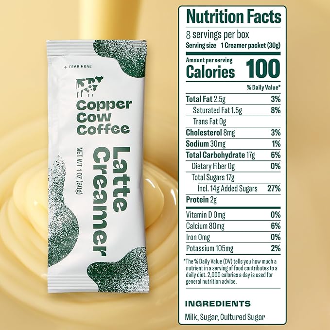 Copper Cow Coffee Pour Over Vietnamese Ground Coffee Pouches + Sweetened Condensed Milk Creamers (8 Coffees & 8 Milk Creamers) | Classic Black Lattes, No Refrigeration Needed