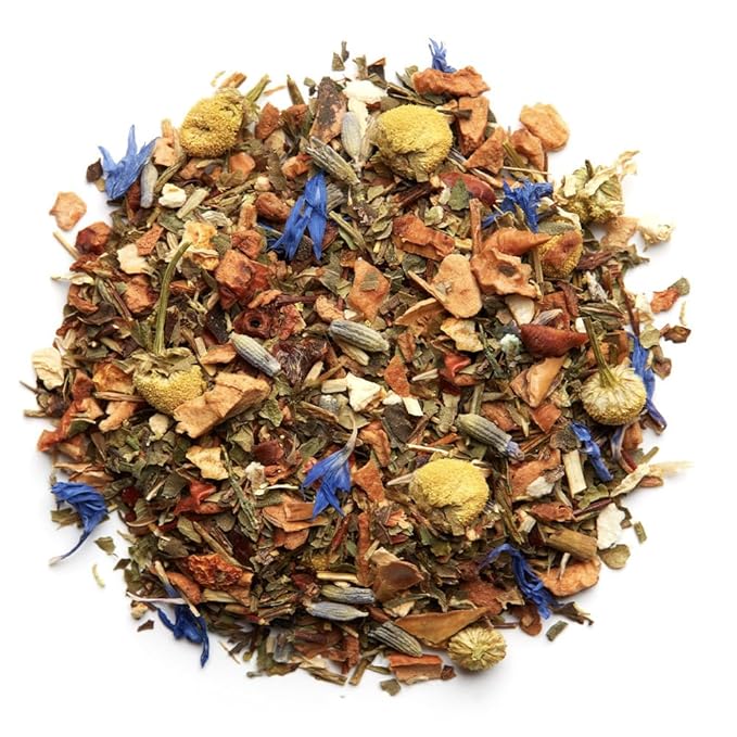 Palais des Thés - Sunset Sleep - Caffeine-Free Rooibos Tea, Chamomile & Lemon Verbena - Premium Tea Bags, Serves 20 Cups