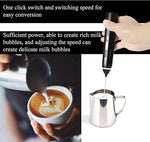 Load image into Gallery viewer, Delm Milk Frother Electric USB Stainless Steel Accessory - Frother Wand Foam Maker for Lattes - Milk Frother Handheld for Cappuccino, Frappe, Matcha, Hot Chocolate - Frother for Coffee (black)